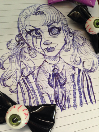 320x426 Creepy Drawings On Paigeeworld Pictures Of Creepy - Spooky Drawings