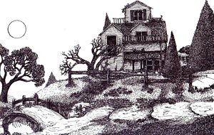 300x190 Spooky House Drawings Fine Art America - Spooky House Drawing