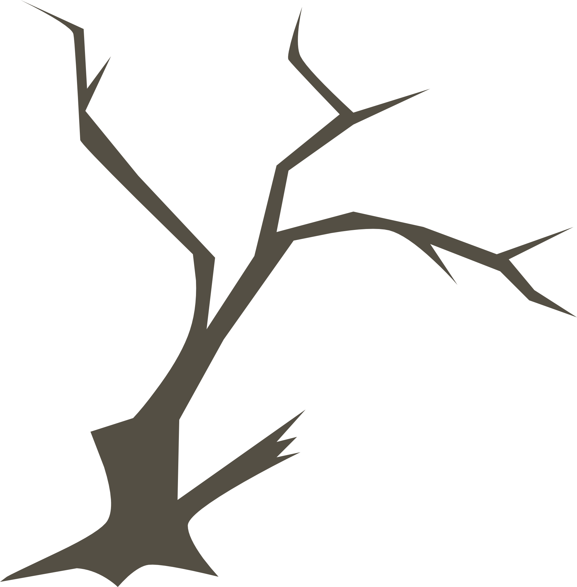 1887x1920 Drawing Of Spooky Tree Without Foliage Free Image - Spooky Tree Drawing