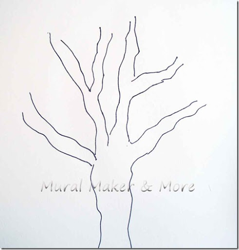 491x512 How To Paint A Spooky Tree Days Of Holiday Paint Projects - Spooky Tree Drawing