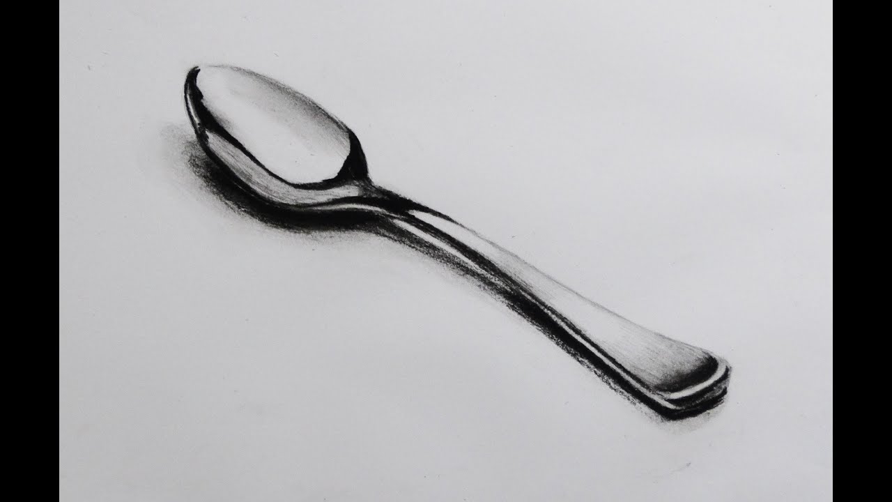 1280x720 how to draw a realistic spoon - Spoon Drawing
