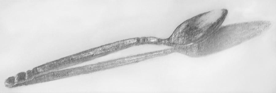 900x303 spoon drawing drawing - Spoon Drawing