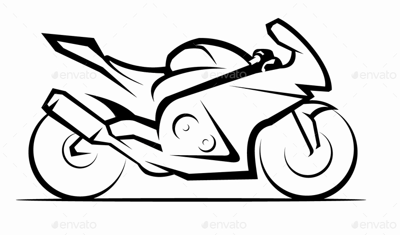 800x471 biker drawing sportbike for free download - Sport Bike Drawing