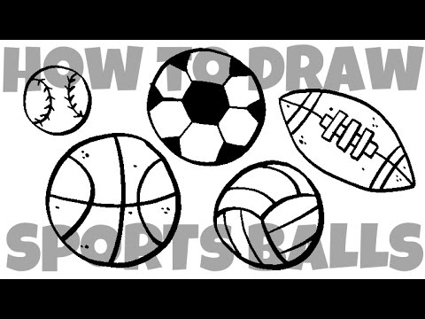 480x360 how to draw sports balls - Sports Balls Drawings