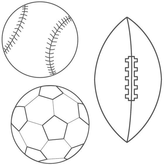 564x564 sports balls drawings free sports templates airbrushing - Sports Balls Drawings
