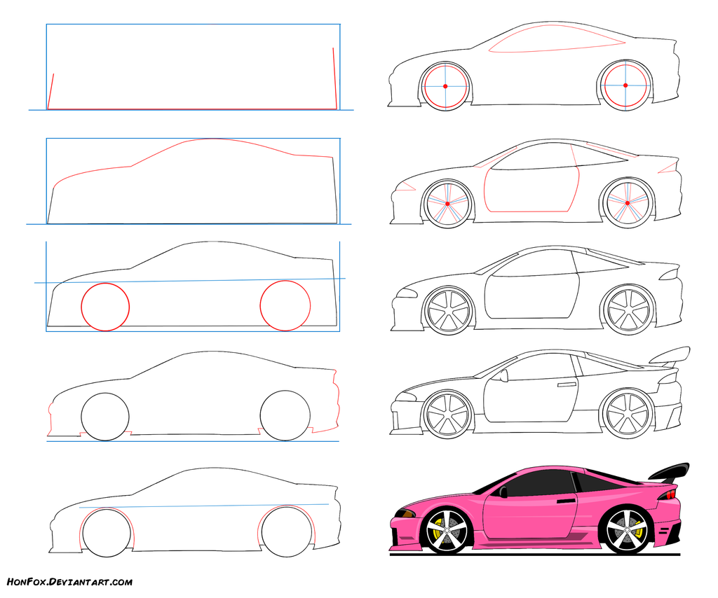 1024x854 How To Draw Sport Car - Sports Car Drawing