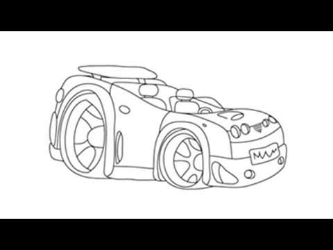 480x360 how to draw a sports car - Sports Car Drawing