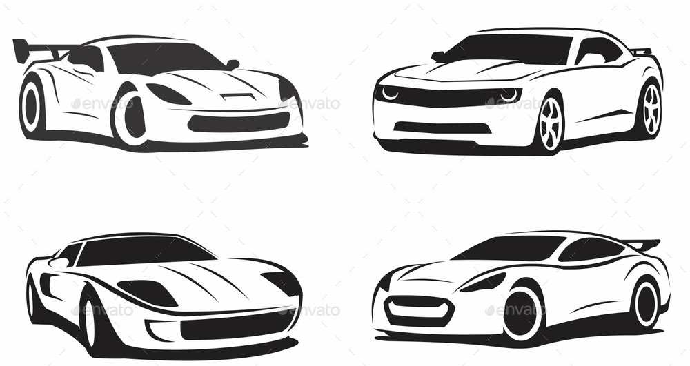 1000x531 Sport Cars Drawing - Sports Car Drawing