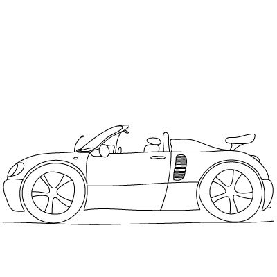 400x400 how to draw sports cars - Sports Car Drawing