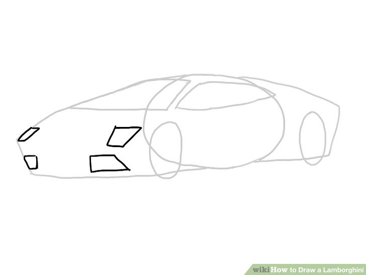 728x546 Ways To Draw A Lamborghini - Sports Car Drawing Easy