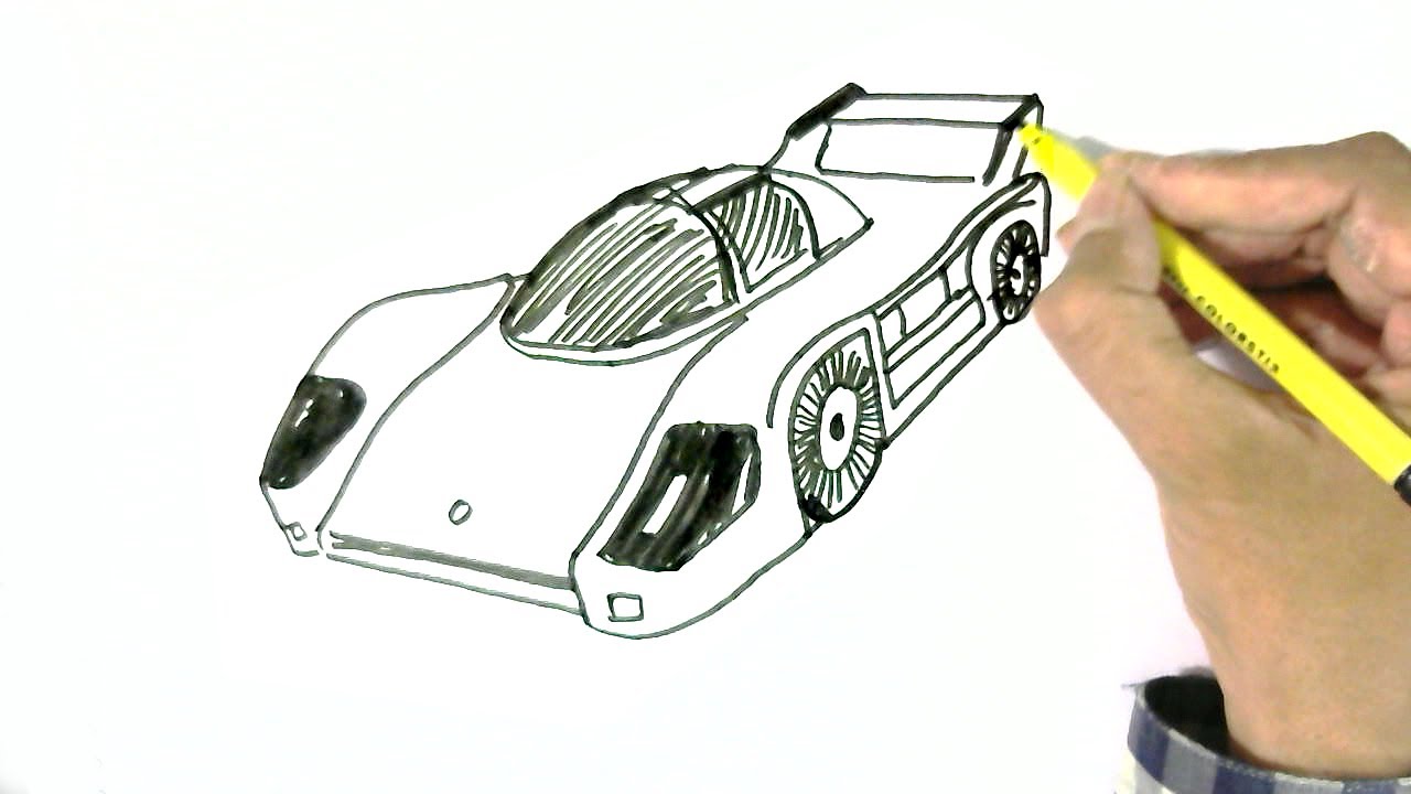 1280x720 how to draw a racing or sports car - Sports Car Drawing Easy