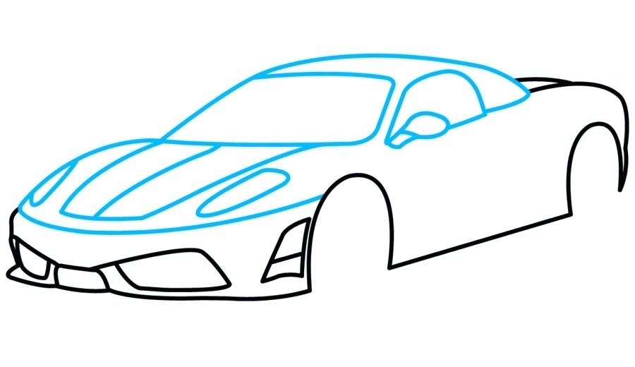 900x520 lamborghini drawing sports car drawing lamborghini veneno drawing - Sports Car Drawing Easy