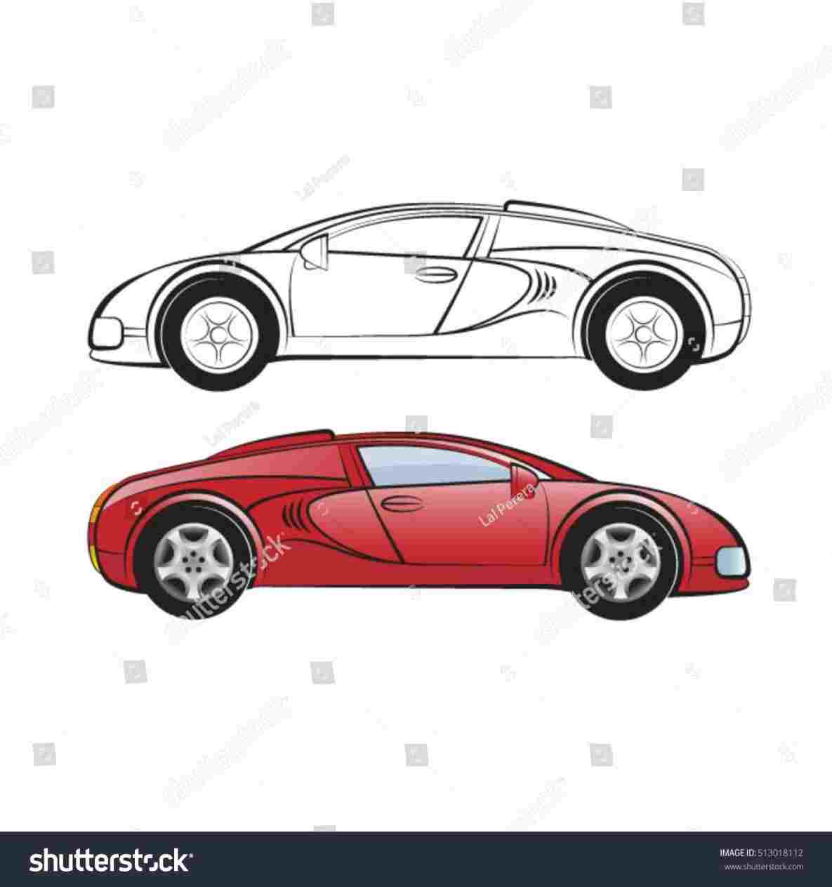 1185x1264 sports car drawing outline - Sports Car Drawing Outline