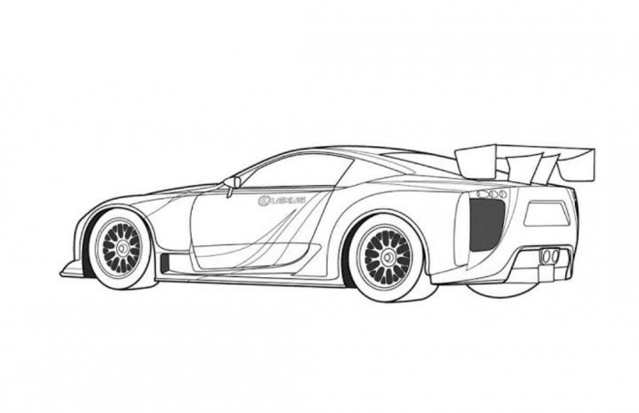 Sports Car Drawing Outline at PaintingValley.com | Explore collection ...