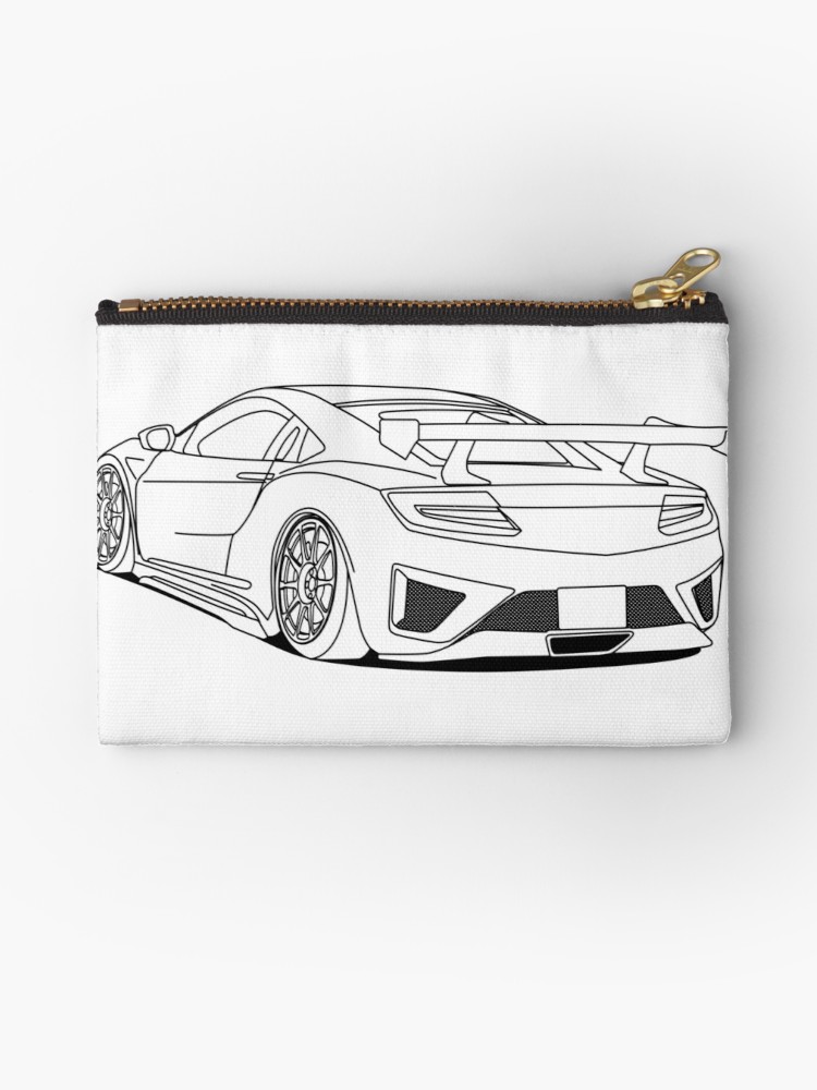 750x1000 cool sports car outlines studio pouches - Sports Car Drawing Outline