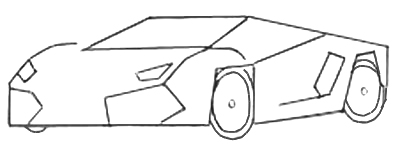 400x147 how to draw sports car - Sports Car Drawing Step By Step