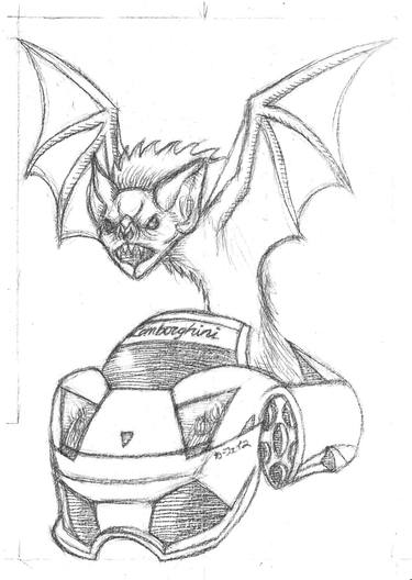 375x528 Lamborghini Drawing - Sports Car Line Drawing