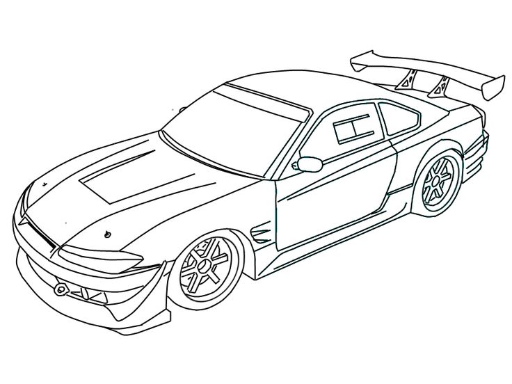 64 Coloring Pages Drifting Cars  Images