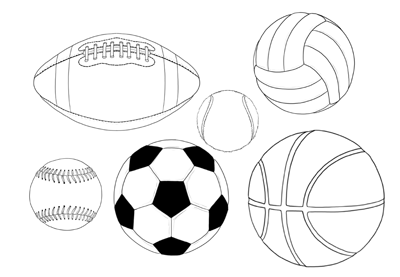 400x277 How To Draw A Ball - Sports Drawing