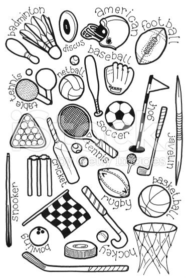 373x556 hand drawn doodles on a sports theme teaching is great - Sports Drawing