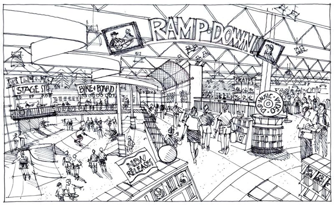 650x400 sketchup ur spacedrawing a sports concept store interior - Sports Drawing