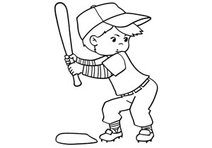 300x210 Colorings Sports Drawing - Sports Drawing