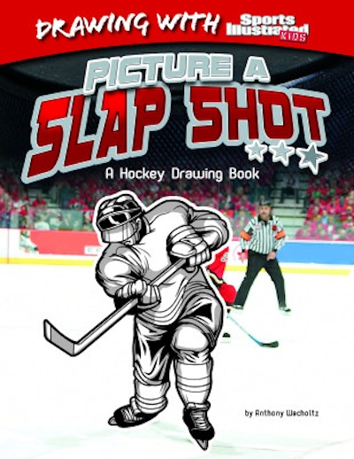 400x518 nonfiction books picture a slap shot a hockey drawing book - Sports Drawing Books