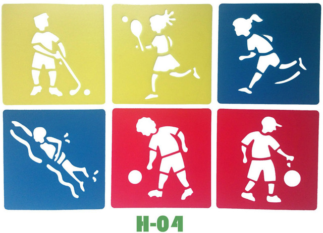 640x463 Run Sports Drawing Template Stencil Kids Art - Sports Drawing For Kids