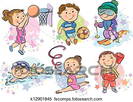 450x344 Sport Kids Clipart Great Free Clipart, Silhouette, Coloring - Sports Drawing For Kids