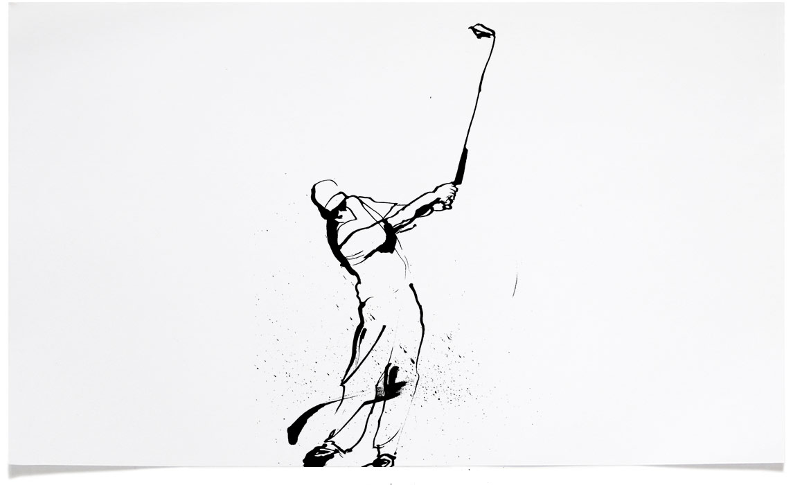 1145x700 Sports Illustrations Eri Griffin Black And White Ink Drawings - Sports Drawing Pictures