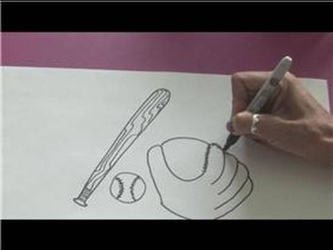 480x360 drawing lessons how to draw sports equipment - Sports Equipment Drawing