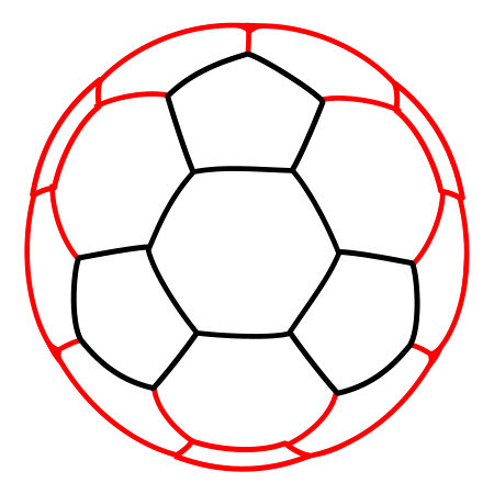 450x450 Drawing A Cartoon Soccer Ball - Sports Equipment Drawing