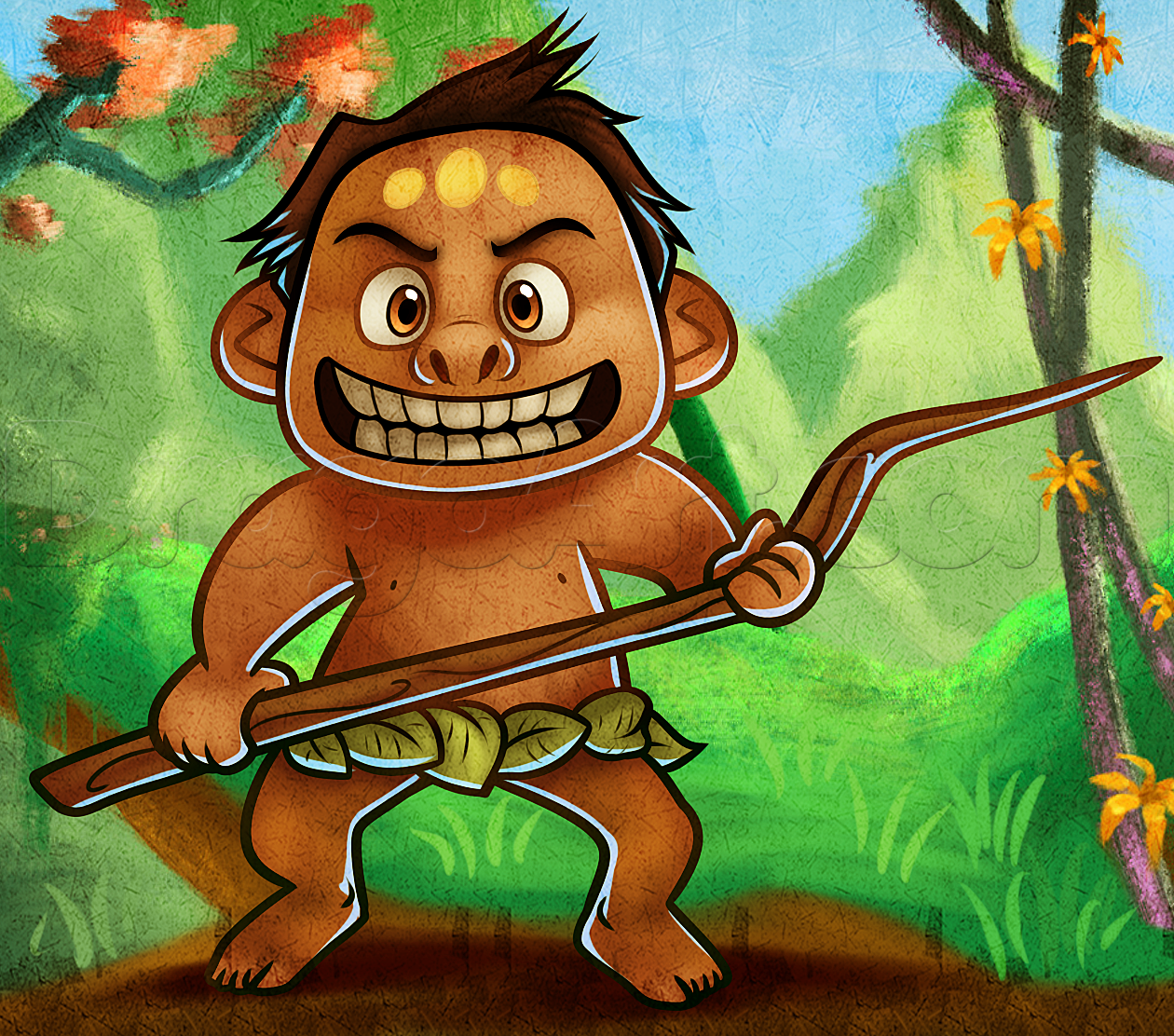 1260x1112 how to draw spot from the good dinosaur, step - Spot Drawing