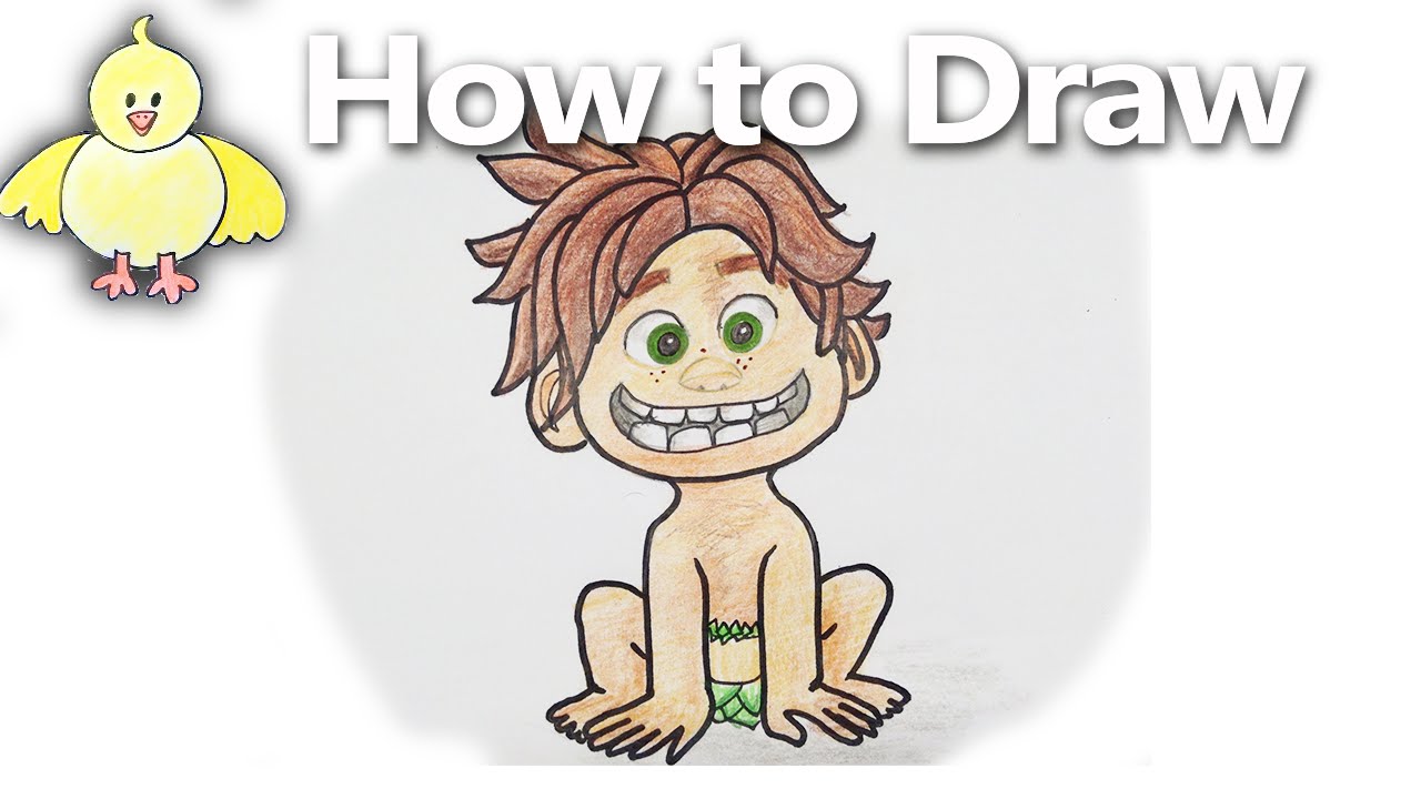 1280x720 how to draw spot from the good dinosaur step - Spot Drawing