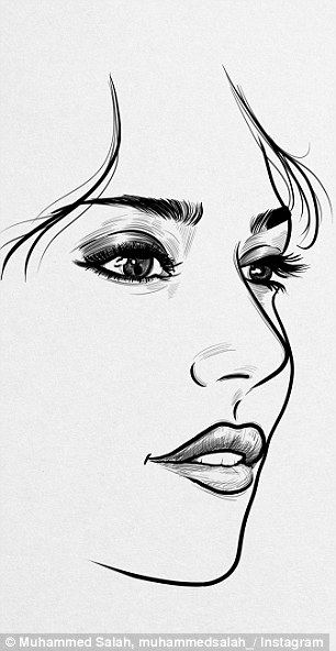 306x592 pia miller shares spot on drawing of herself daily mail online - Spot Drawing