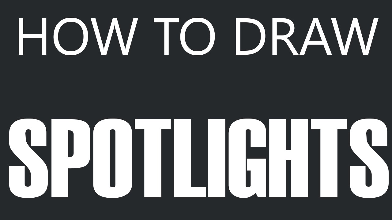 1280x720 How To Draw A Spotlight - Spotlight Drawing