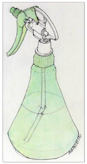 301x567 floating lemons spray bottle - Spray Bottle Drawing