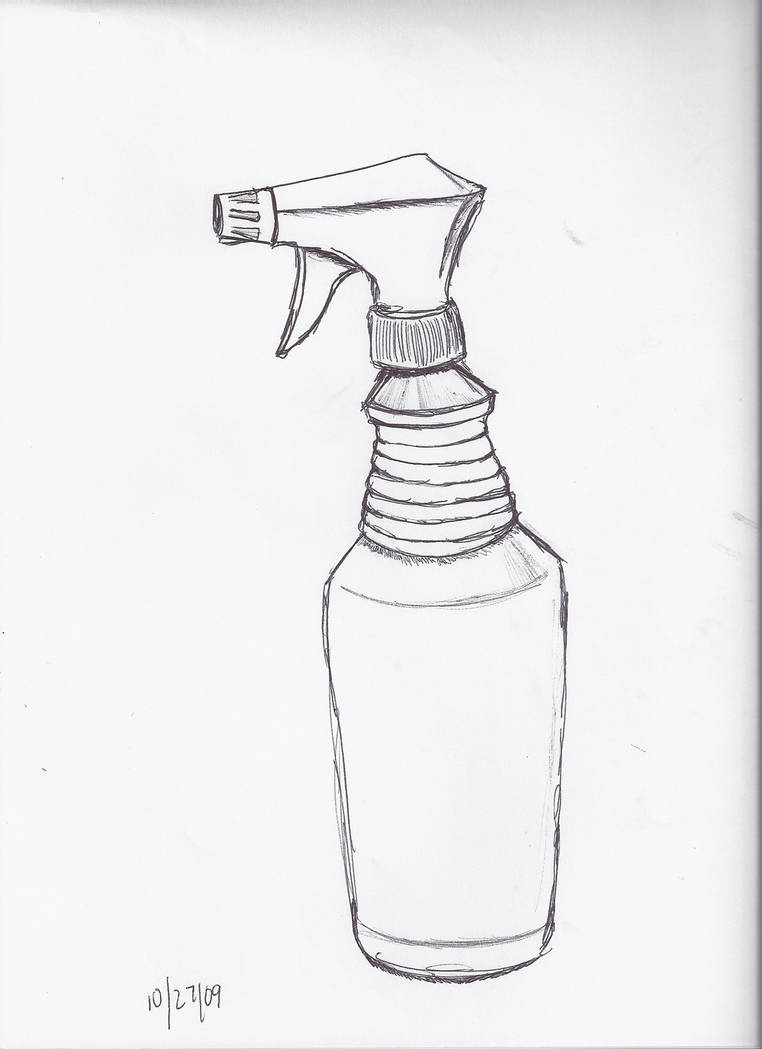 762x1049 spray bottle - Spray Bottle Drawing