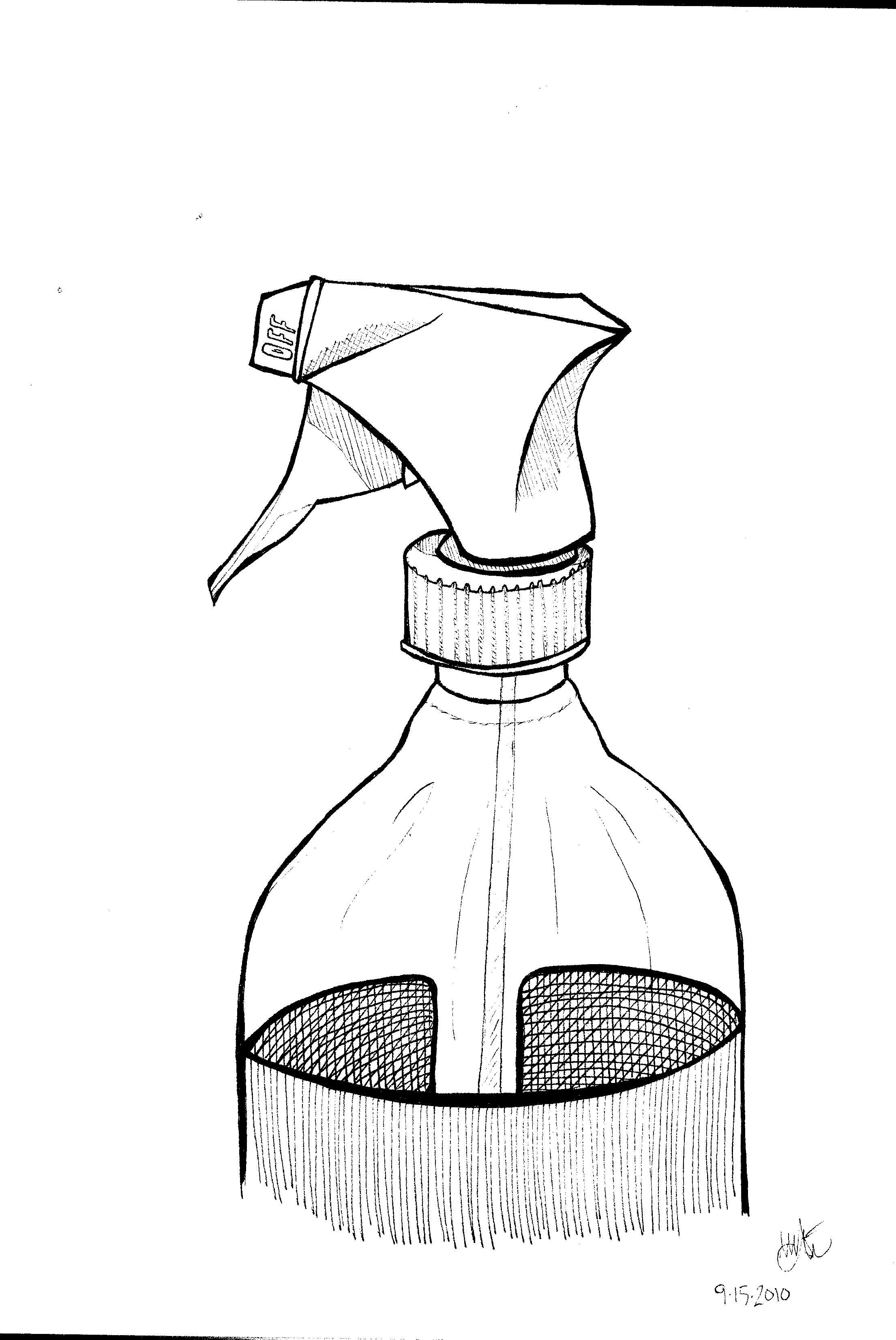 Spray Bottle Drawing at Explore collection of