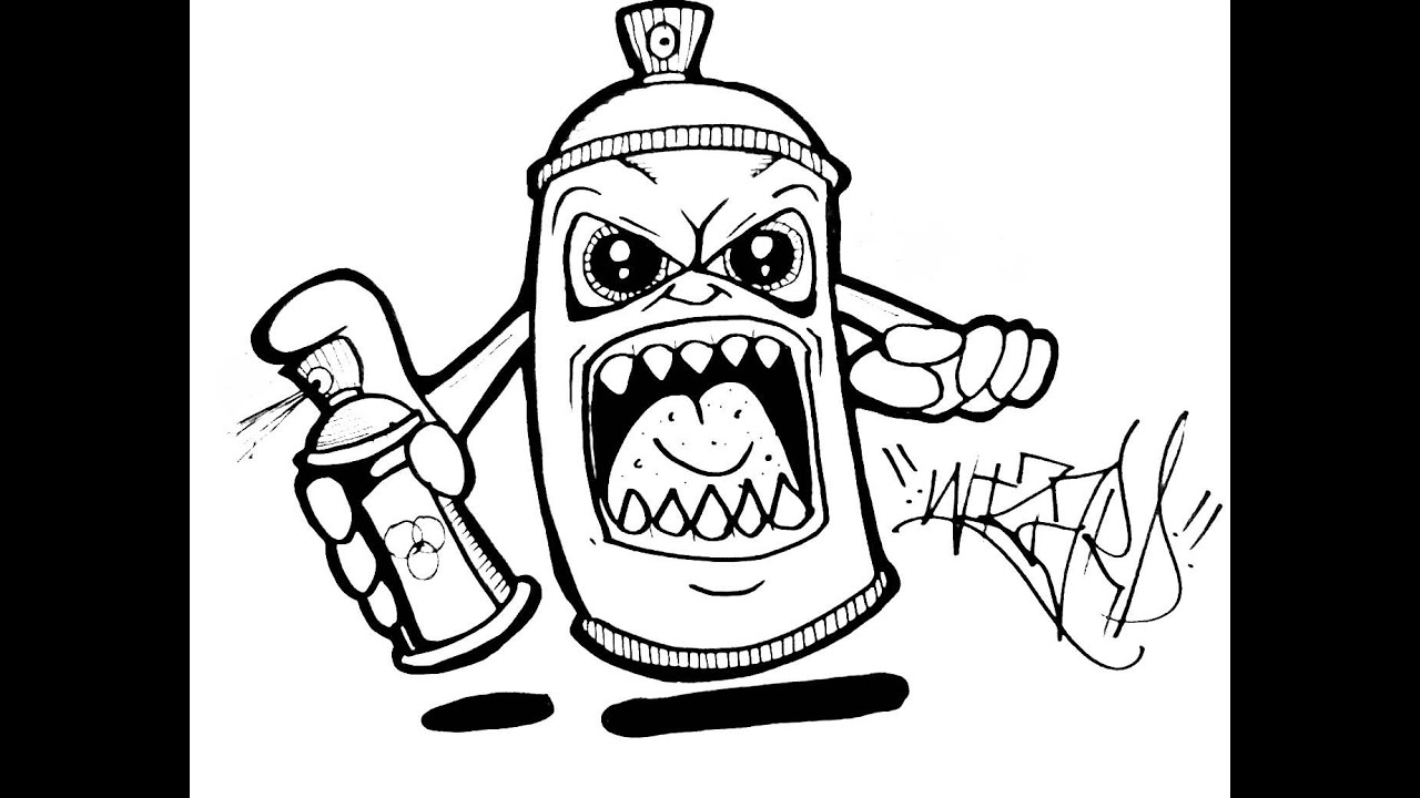 1280x720 how to draw a spray can - Spray Can Drawing
