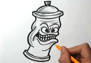 300x210 spray for pencil drawings spray paint can art graffiti paint cans - Spray Paint Can Drawing