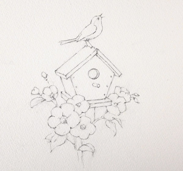 600x559 spring drawing ideas - Spring Drawing Pictures