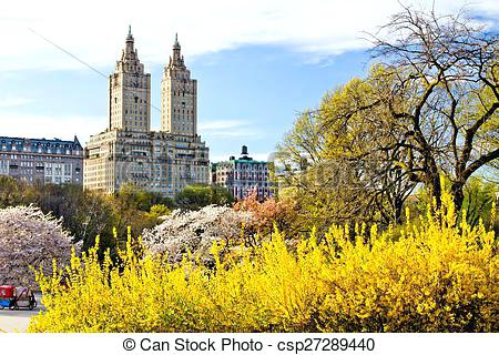 450x320 Extraordinary New York City Landscape New City Central Park Spring - Spring Landscape Drawing