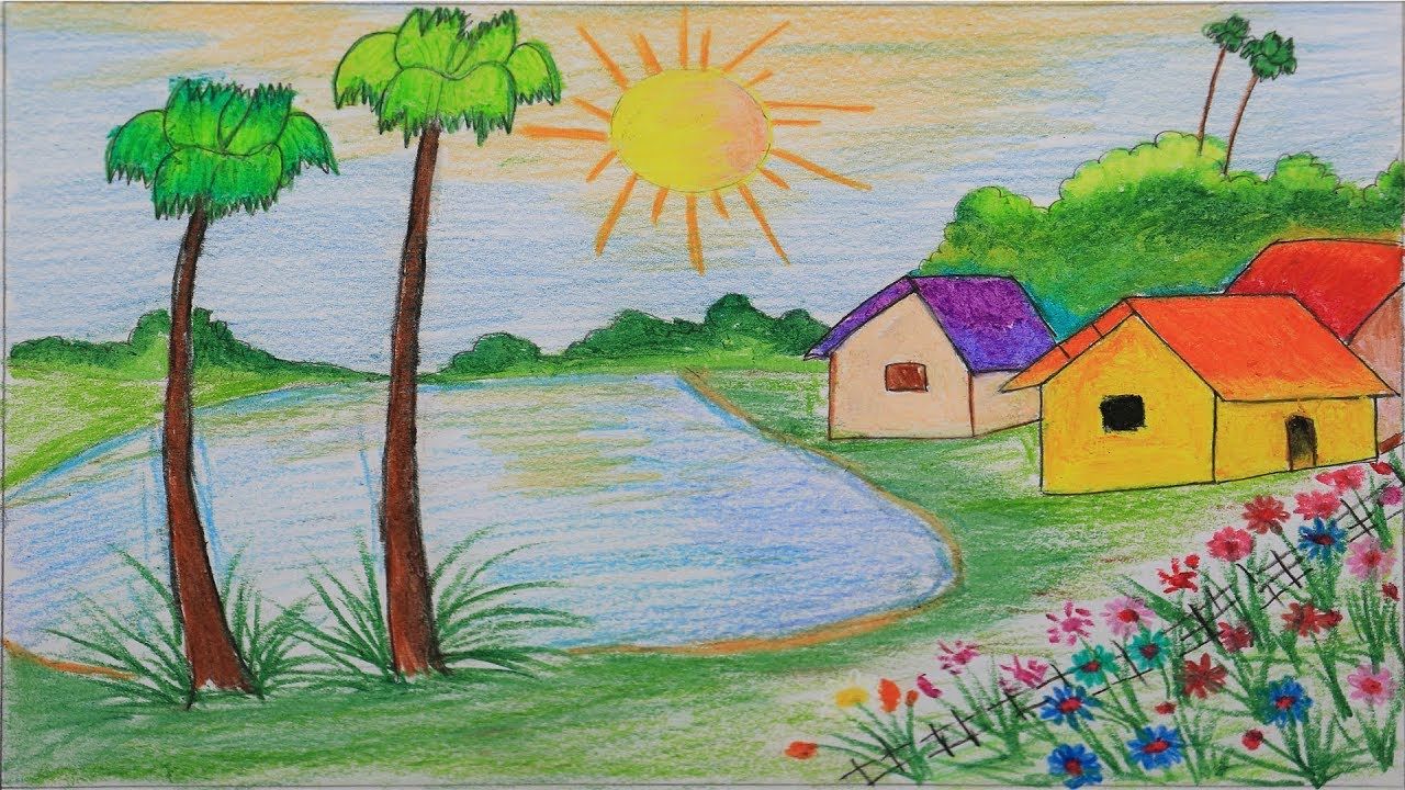 Spring Season Drawing at PaintingValley.com | Explore collection of