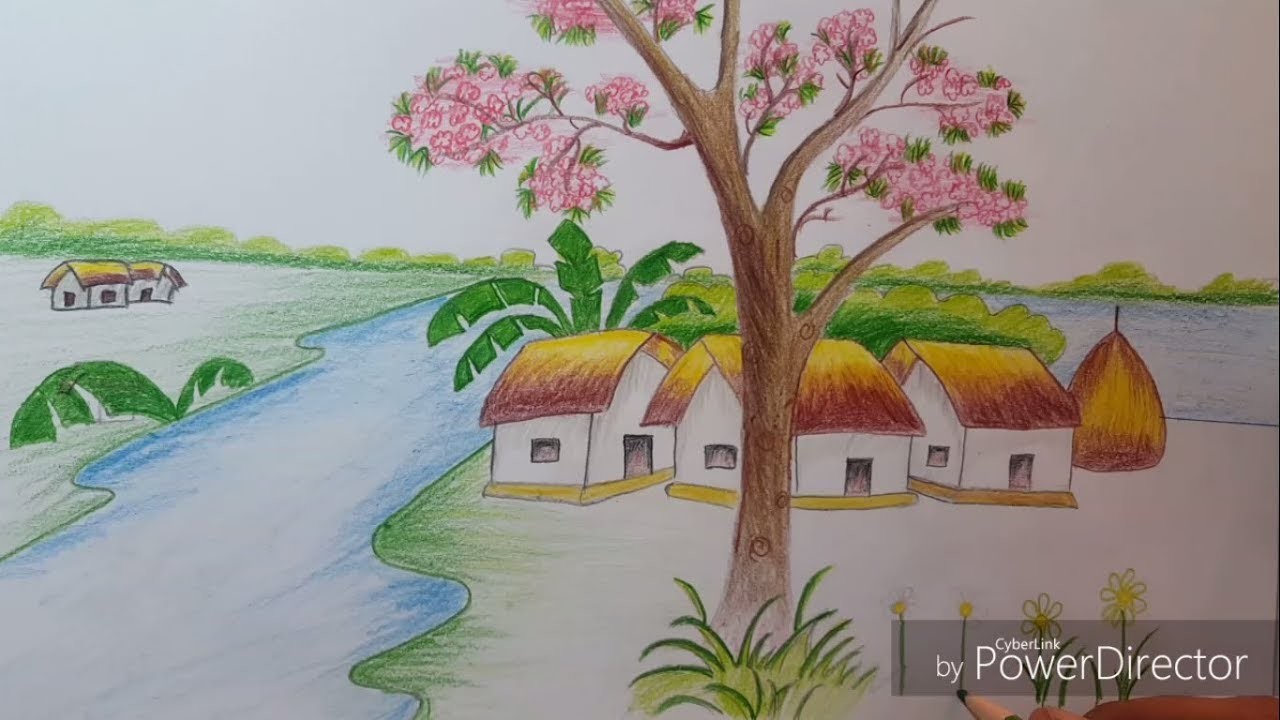 Spring Season Drawing at PaintingValley.com | Explore collection of ...