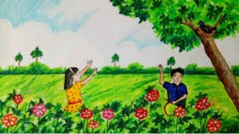 480x269 Drawing Of Spring Season - Spring Season Drawing