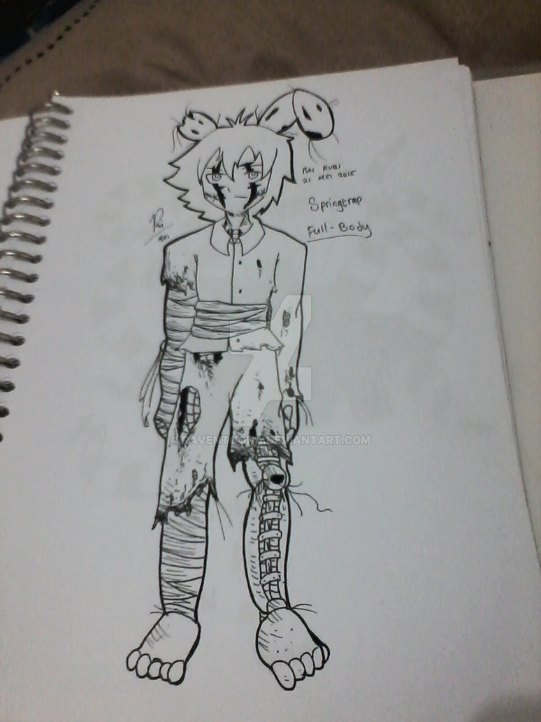 774x1032 full body springtrap fnaf - Springtrap Full Body Drawing