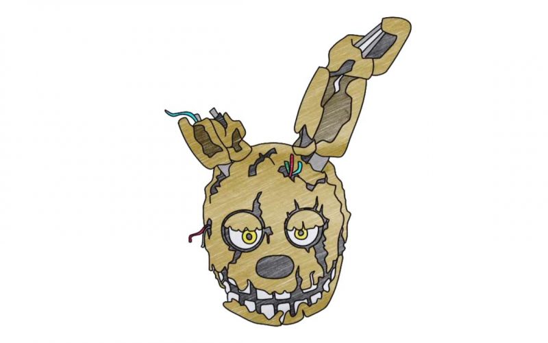 800x500 How To Draw Springtrap From Fnaf - Springtrap Full Body Drawing