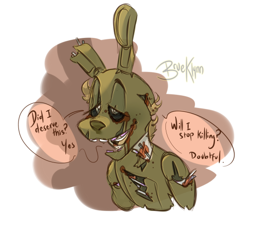 540x469 if you draw springtrap my life would be complete - Springtrap Full Body Drawing