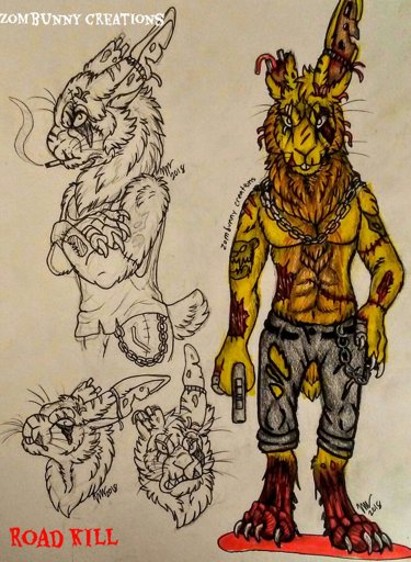 375x512 Roadkill - Springtrap Full Body Drawing